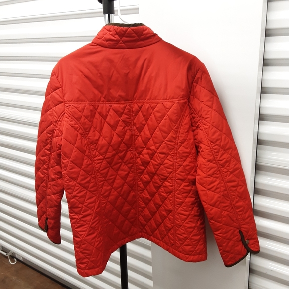 Lands' End Red Quilted Jacket - Picture 2 of 3